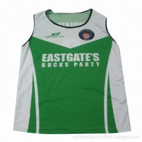 High Quality Sportswear Running Vest, Made of Polyester